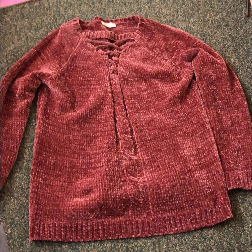 Pomegranate colored sweater